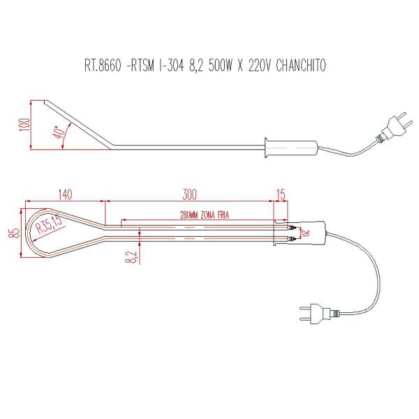 Imagem de Acendedor Eletrico Para Churrasqueira A Carvão Forno e Fogao Lenha Rápido Pratico 500w x 220v