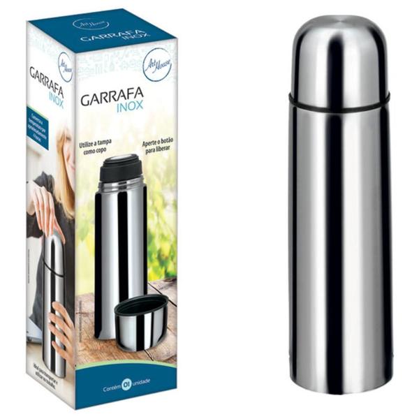 Imagem de Acessório De Camping Garrafinha Térmica Inox 400 Ml Squeeze