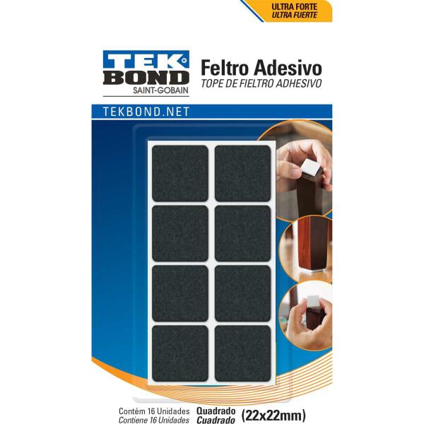 Imagem de Acessorio para Casa Feltro Adesivo Quadrado 22MM P