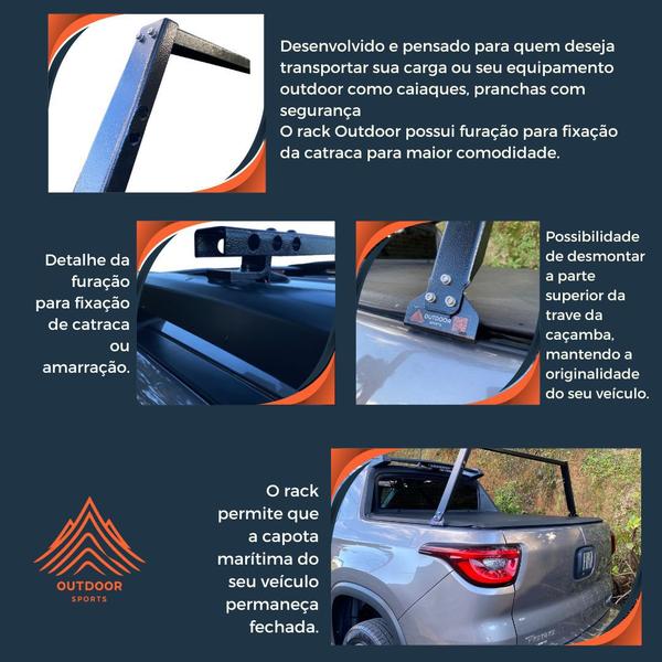 Imagem de Acessório Rack Goleira De Caçamba - Fiat Toro Endurance