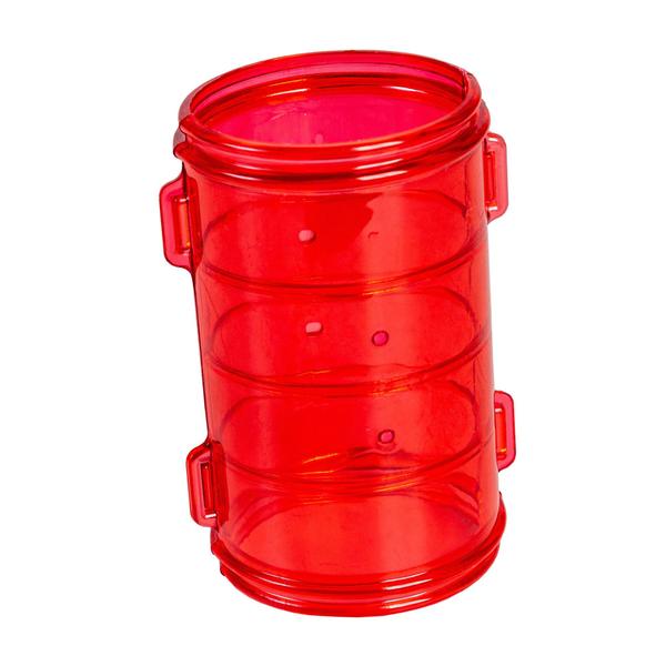 Imagem de Acessório Tubo Reto Vermelho Para Gaiola Hamster 12 Unidades Pet Roe Jel Plast