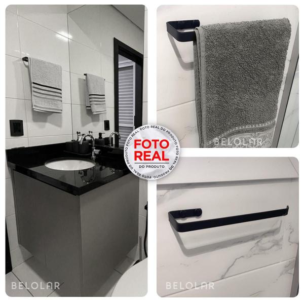 Acessórios Banheiro 5 Peças Toalheiro Duplo Supremo 60Cm - Belo Lar Imagem de Acessórios Banheiro 5 Peças Toalheiro Duplo Supremo 60Cm