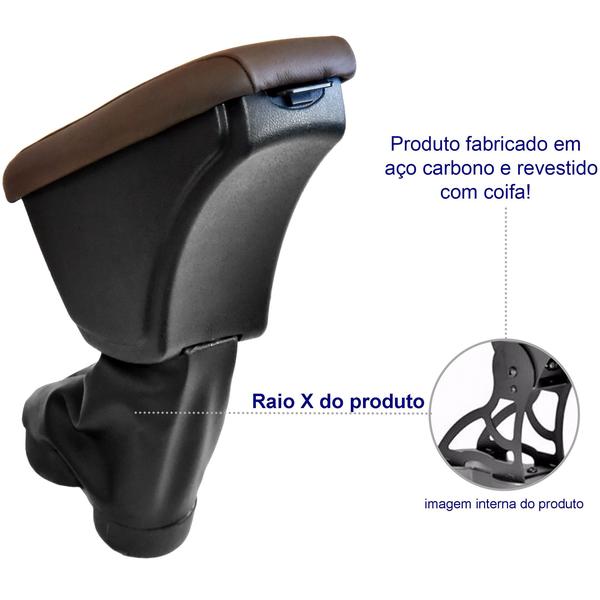 Imagem de Acessórios Carro Apoio De Braço Ford Ka Sedan Hatch 2015-2020 Descanso Central