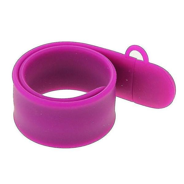 Imagem de Acessórios de computador conjuntos pulseira de silicone usb flash disk com 8gb de memória roxo