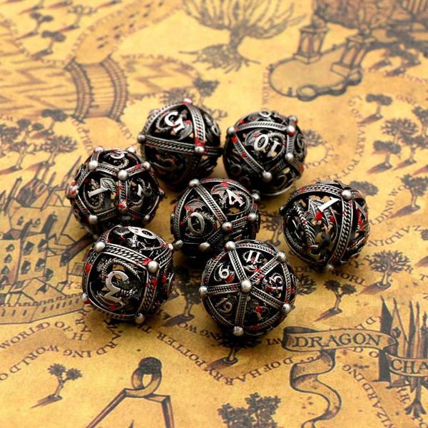 Imagem de Acessórios de jogo de tabuleiro Metal Dice Chips para todas as idades