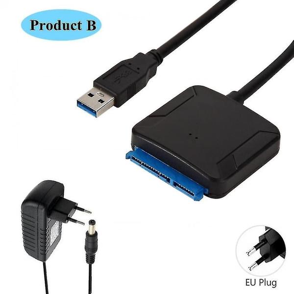 Imagem de Acessórios do receptor de áudio e vídeo usb 3.0 para sata 3 cabo sata para adaptador usb converter cabos suporte 2.5/3.5 polegadas externo ssd hdd