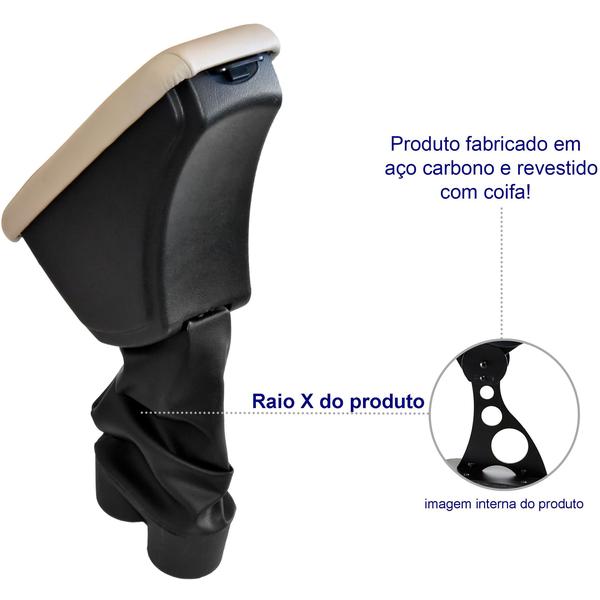 Imagem de Acessórios Encosto Apoio De Braço Chevrolet Agile 2009-2015 Porta Objetos