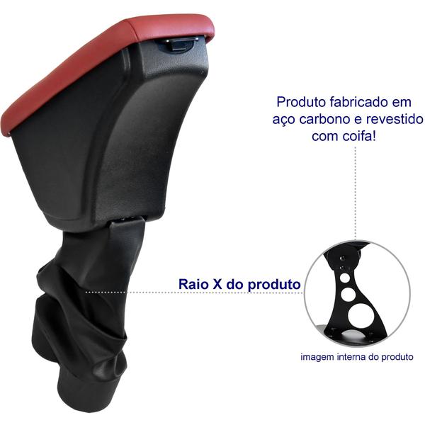 Imagem de Acessórios Encosto Apoio De Braço Chevrolet Agile 2009-2015 Porta Objetos