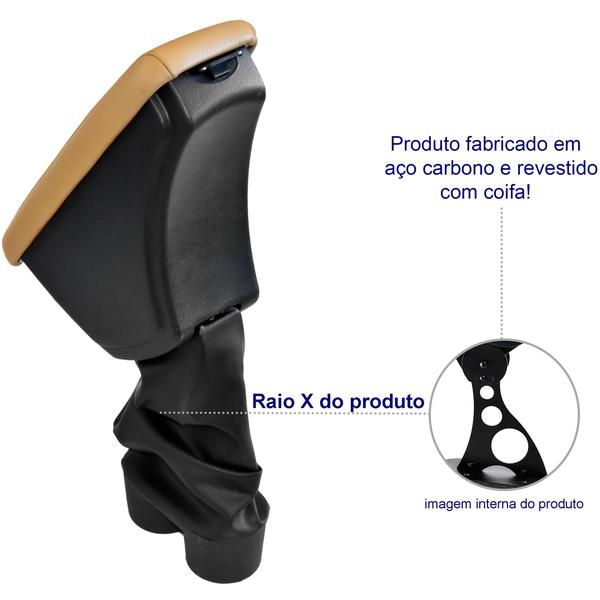 Imagem de Acessórios Encosto Apoio De Braço Chevrolet Montana 2009-2020 Porta Objetos