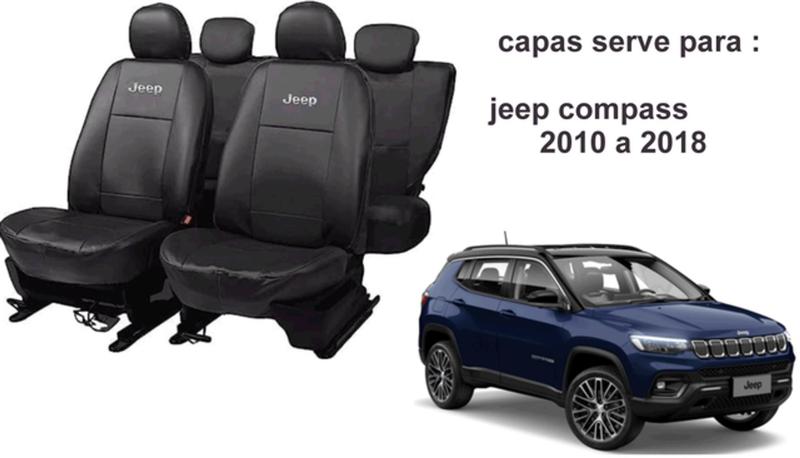 Imagem de Acessórios Jeep Compass 2010-2018: Capa de Couro e Limpador de Parabrisa com Capa de Cobertura