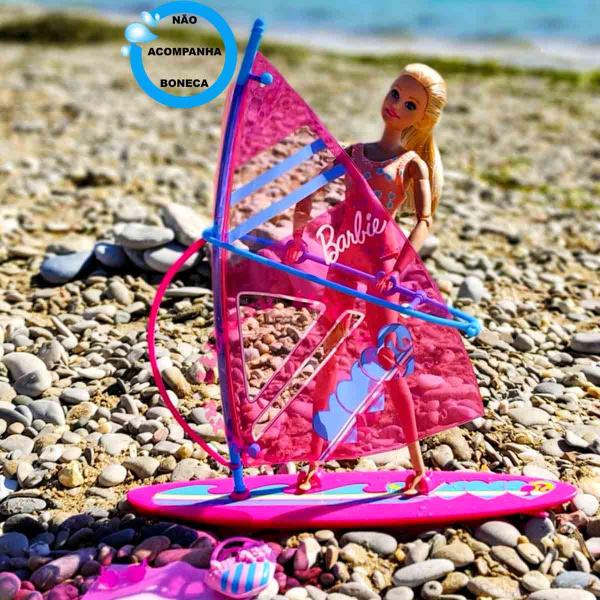 Imagem de Acessórios para Boneca Barbie Lets Go Windsurf Aventuras na Praia - Mattel BDF37