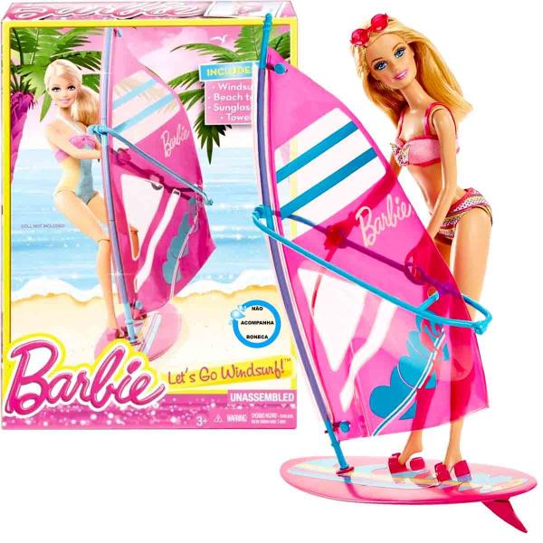 Imagem de Acessórios para Boneca Barbie Lets Go Windsurf Aventuras na Praia - Mattel BDF37