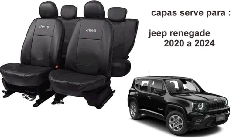 Imagem de Acessórios Premium Jeep Renegade 2020-2024: Couro e Volante