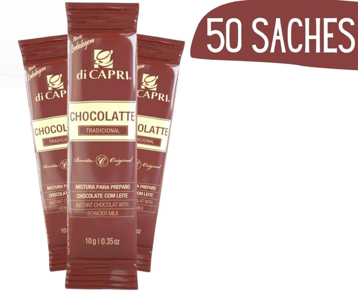 Achocolatado Chocolate Com Leite Em Pó Sachê Di Capri 50 Un Imagem de Achocolatado Chocolate Com Leite Em Pó Sachê Di Capri 50 Un