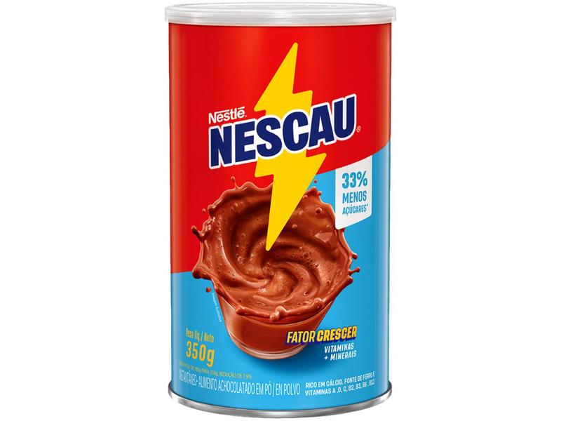 Achocolatado em Pó Nestlé Nescau Lata 350g Imagem de Achocolatado em Pó Nestlé Nescau Lata 350g