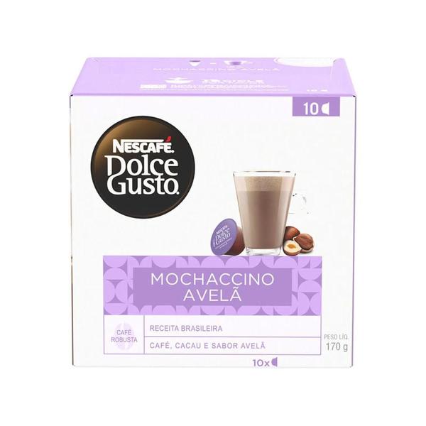 Achocolatado NESCAFE DOLCE GUSTO Mochaccino Avelã com 10 Capsulas 170g Imagem de Achocolatado NESCAFE DOLCE GUSTO Mochaccino Avelã com 10 Capsulas 170g