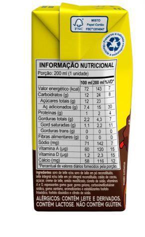 Imagem de Achocolatado Pirakids 200ml  Pack de 35 unidades