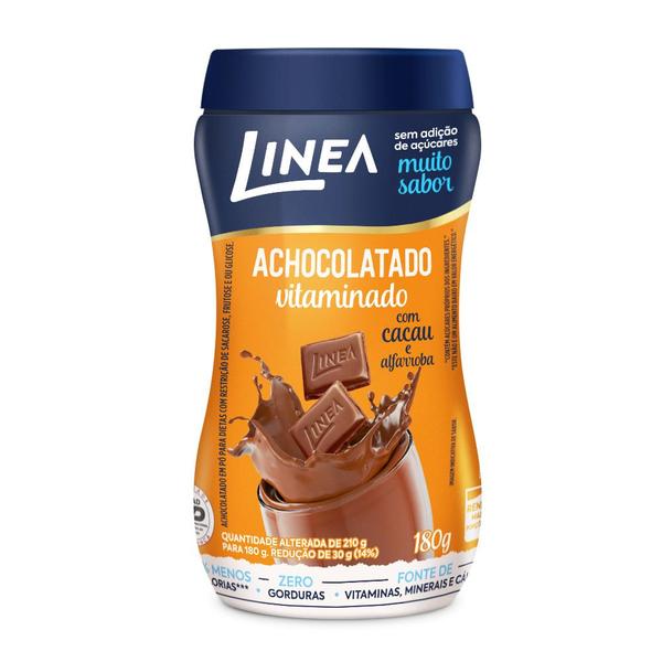 Imagem de Achocolatado Vitaminado Linea com Cacau e Alfarroba Zero Açúcar 180g