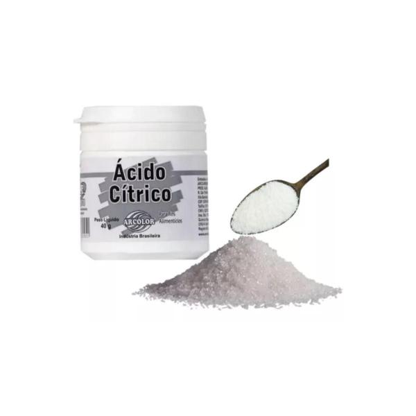 Ácido cítrico 40g alimentico arcolor Imagem de Ácido cítrico 40g alimentico arcolor