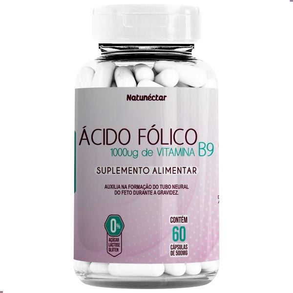 Imagem de Ácido Fólico Gestante 1000mcg 60 Cápsulas Vitamina B9