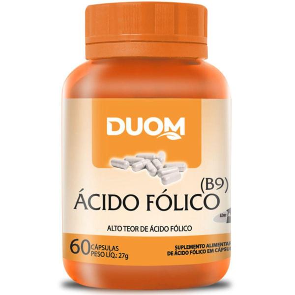 Imagem de Ácido fólico vitamina b9 60 cápsulas - duom