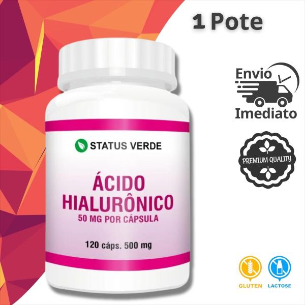 Imagem de Ácido Hialurônico 120 Cáps - Status Verde