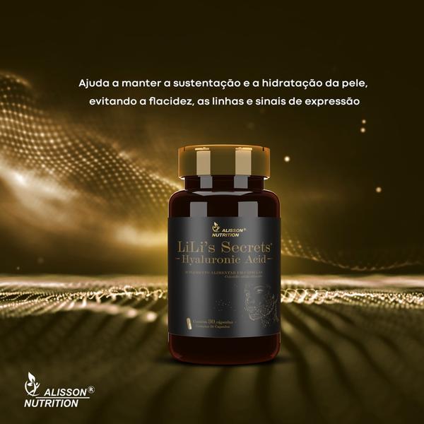 Imagem de Ácido Hialurônico 75mg Hyaluronic Acid 30 cápsulas softgels - Lilis Secrets