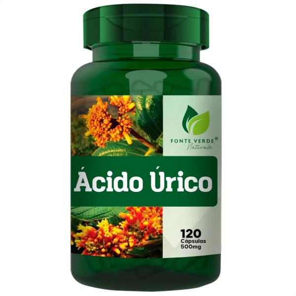 Imagem de Ácido Úrico Composição Natural 120 Cáps - Fonte Verde