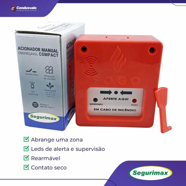 Imagem de Acionador manual endereçavel compact segurimax