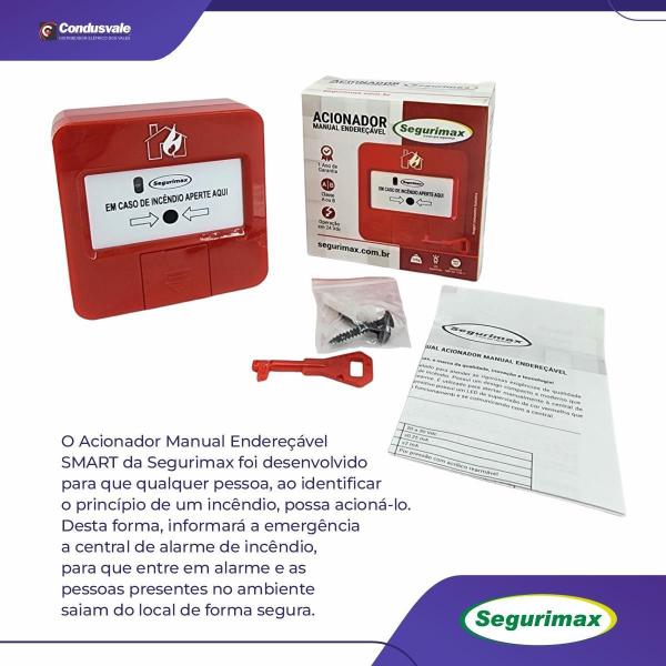 Imagem de Acionador manual endereçável segurimax