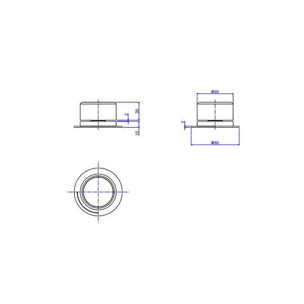 Acionamento Misturador Mesa Redondo Deca You Dynamic White - Deca Metais Imagem de Acionamento Misturador Mesa Redondo Deca You Dynamic White