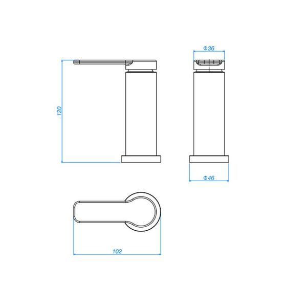 Imagem de Acionamento Monocomando Deca You  Flat Inox - Deca