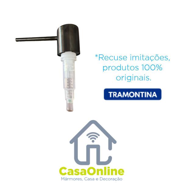 Acionamento Superior Dosador sabão Black Tramontina 500 ML Imagem de Acionamento Superior Dosador sabão Black Tramontina 500 ML