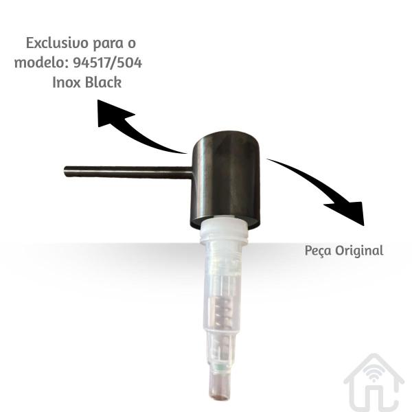 Acionamento Superior Dosador sabão Black Tramontina 500 ML Imagem de Acionamento Superior Dosador sabão Black Tramontina 500 ML