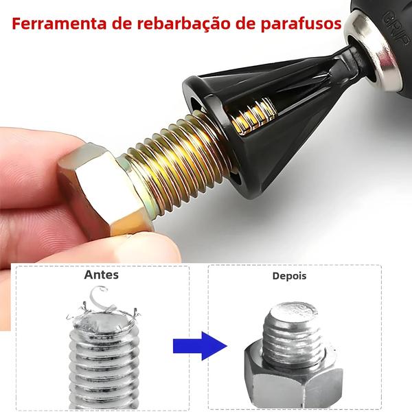 Imagem de Aço Inoxidável Cobre Rebarbação Chanfro Broca Hex Triângulo Seis Ranhuras Ferramenta De Corte De