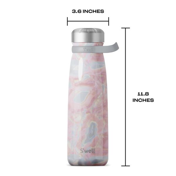 Imagem de Aço inoxidável Traveler S'well de 1,2 L Geode Rose isolado a vácuo