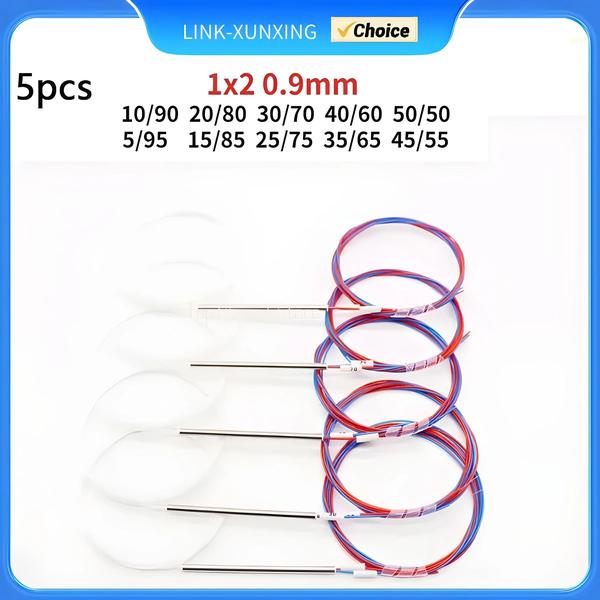 Imagem de Acoplador Ótico FBT 1x2 - 5 Unidades - 0,9mm - Divisores de Fibra Ótica