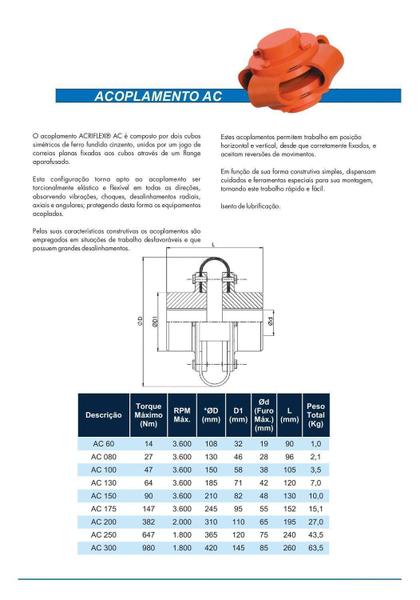 Imagem de Acoplamento Elástico AC 080