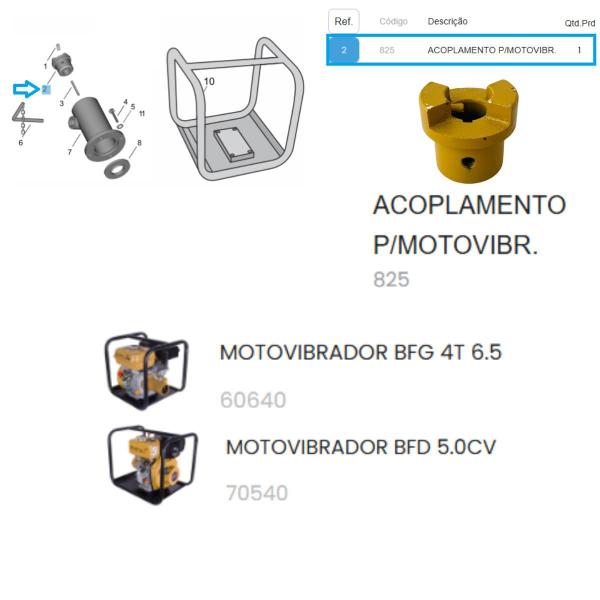 Imagem de Acoplamento Para Motovibrador Á Gasolina 6.5hp 196cc Buffalo