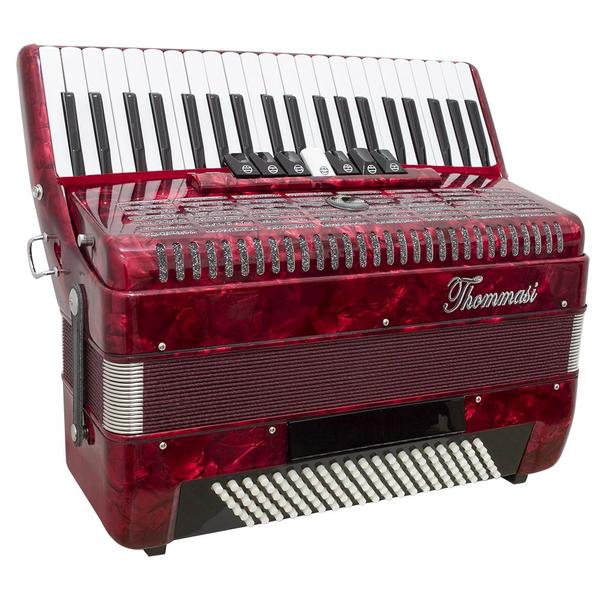 Imagem de Acordeon 120 Baixos 41 Teclas TA 12009 Vermelho Thommasi