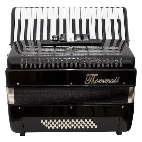 Imagem de Acordeon 48 Baixos 34 Teclas Ta 4805 Preto Thommasi F097