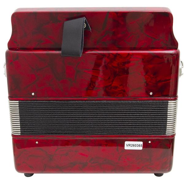 Imagem de Acordeon 8 Baixos 21 Botões TA 821BS Vermelho Thommasi