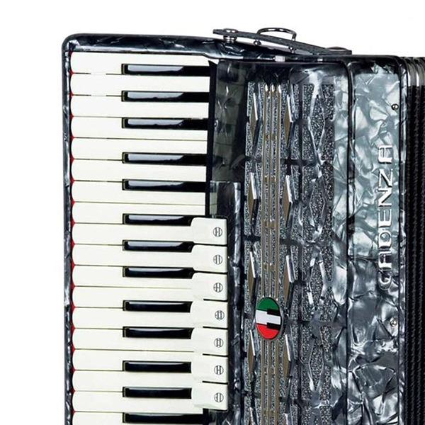 Imagem de Acordeon Cadenza 120 Baixos CD120/41 C/Bag GR Cinza Perola