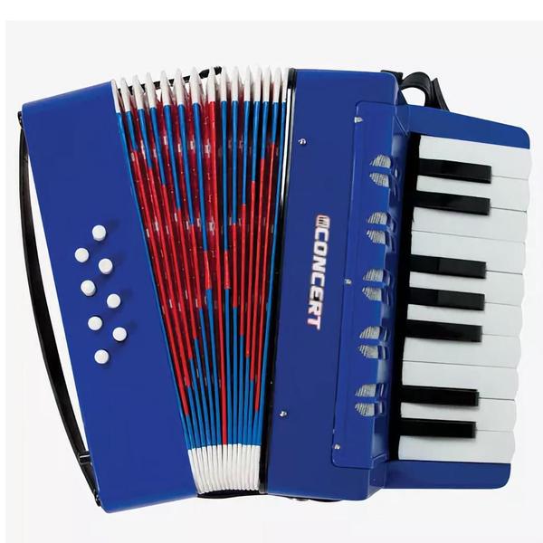 Imagem de Acordeon Concert CA8 AZUL 8 Baixos 17 Teclas