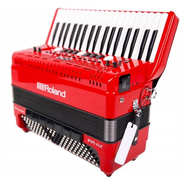 Imagem de Acordeon digital roland fr-4x-rd elétrico 37 teclas 120bx vermelho com bag