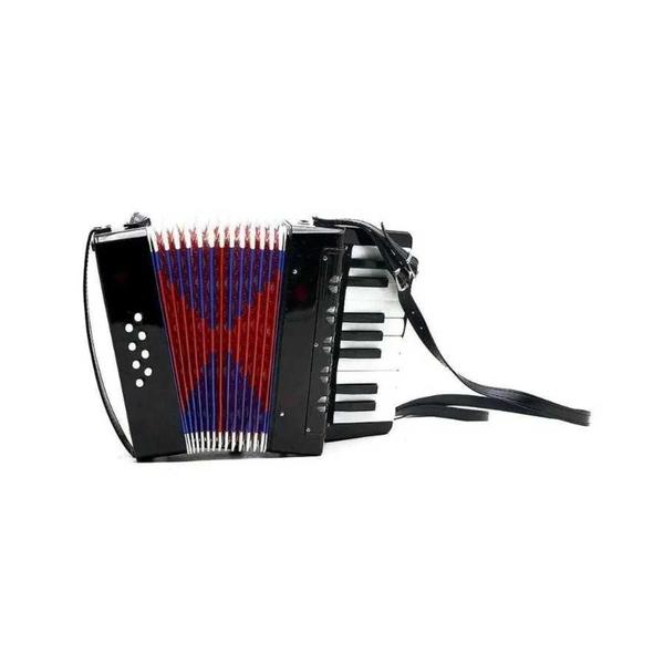 Imagem de Acordeon Infantil 17 Teclas 8 Baixos Preto Custom Kids CKAC 17 - BK