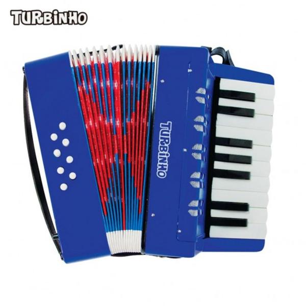 Imagem de Acordeon Infantil 8 Baixos Azul Turbinho - TURBO