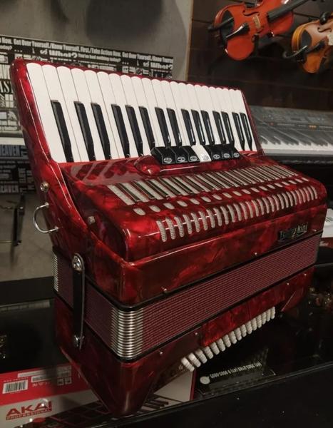 Imagem de Acordeon Todeskini 80 Baixos Vermelho