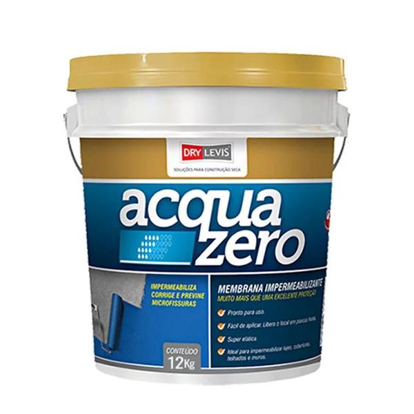 Imagem de Acqua Zero Manta Elástica Impermeabilizante Acrílica 12kg Azul