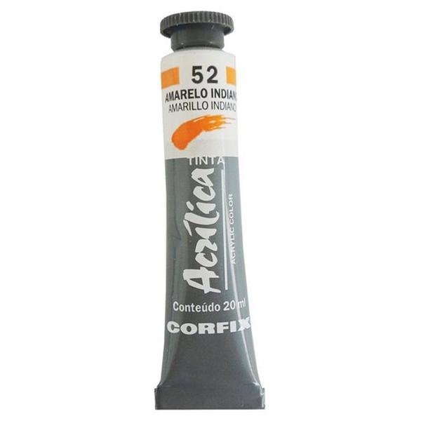 Imagem de Acrilica Corfix 52 Amarelo Indiano 20ml